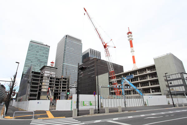 「大手町二丁目地区第一種市街地再開発事業」の様子