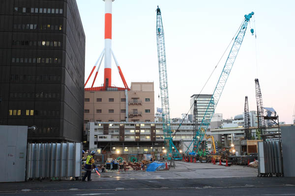 「大手町二丁目地区第一種市街地再開発事業」の様子