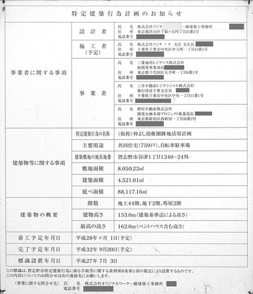 (仮称)仲よし幼稚園跡地活用計画