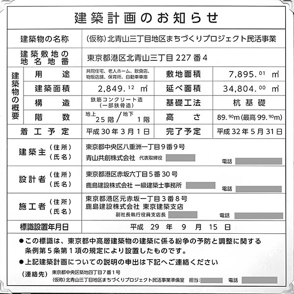 北青山三丁目地区まちづくりプロジェクト民活事業