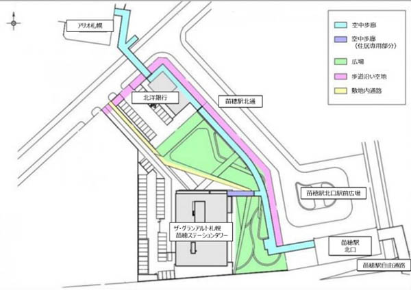 苗穂駅北口西地区優良建築物等整備事業 共同住宅棟