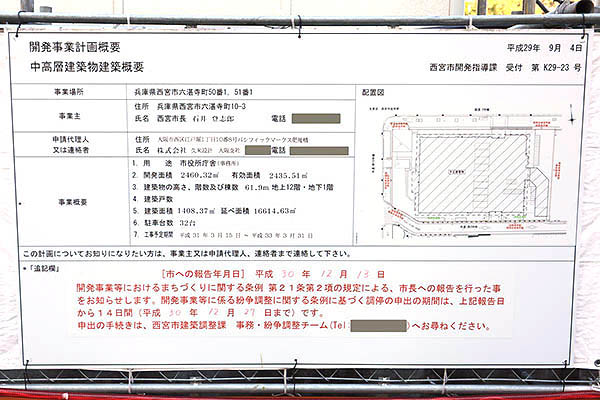 西宮市第二庁舎（危機管理センター）の建築計画のお知らせ