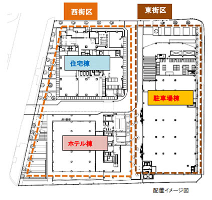 岡山市駅前町一丁目2番3番4番地区第一種市街地再開発事業