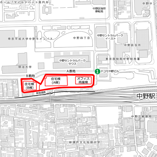 パークシティ中野（囲町東地区第一種市街地再開発事業）