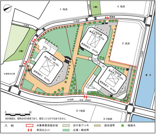 (仮称)東高島地区 C地区棟計画