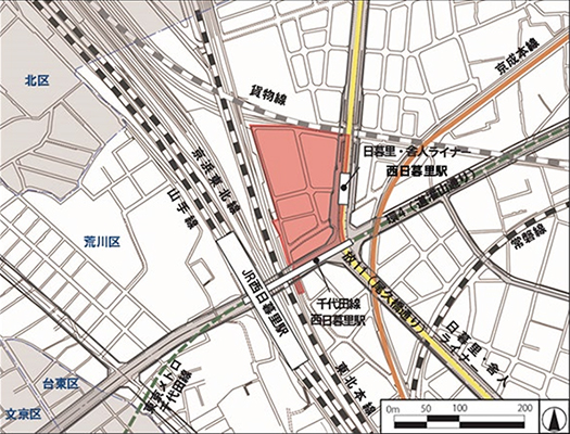 西日暮里駅前地区市街地再開発事業