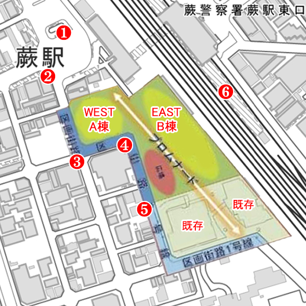 W CITY TOWERS（蕨駅西口地区第一種市街地再開発事業）