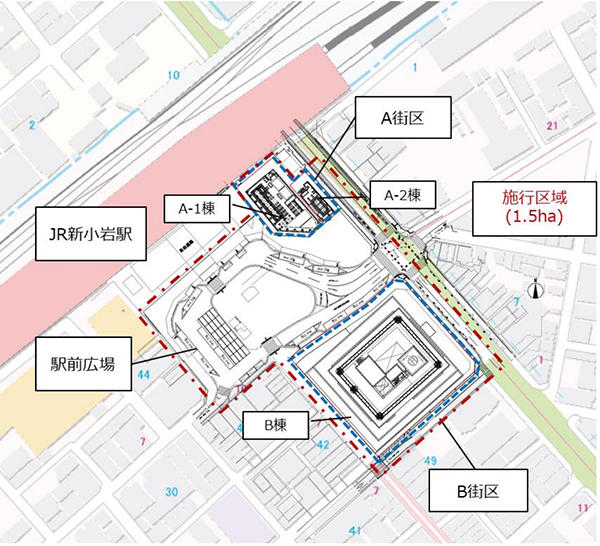 新小岩駅南口地区第一種市街地再開発事業