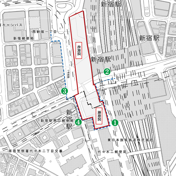 (仮称)新宿駅西南口地区 南街区共同開発