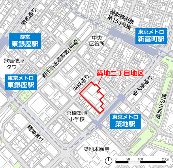 築地二丁目地区第一種市街地再開発事業