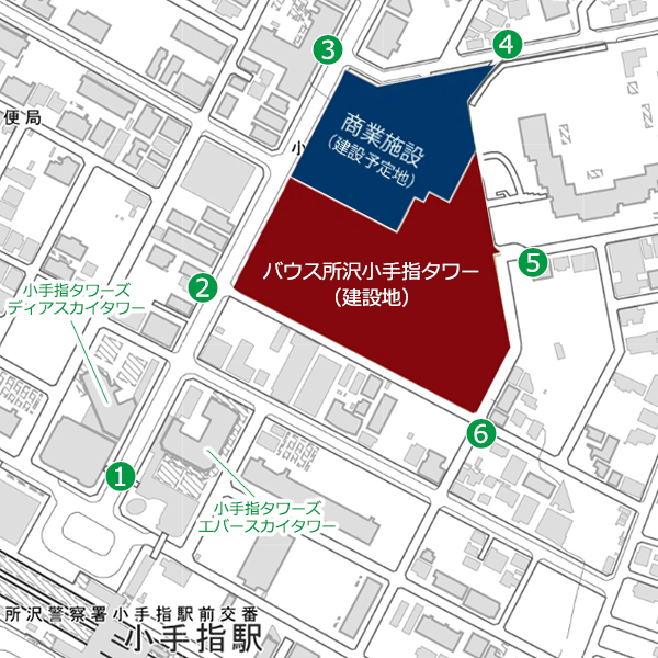(仮称)所沢市小手指町1丁目新築工事（バウス所沢小手指タワー）