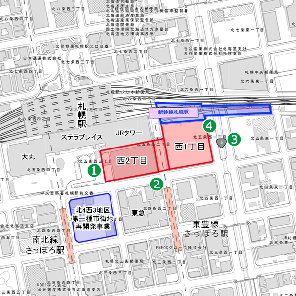 北5西1・西2地区第一種市街地再開発事業