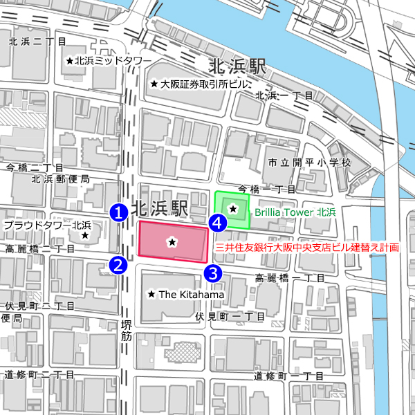 (仮称)三井住友銀行大阪中央支店建替計画