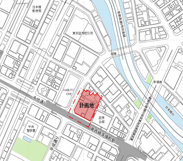 (仮称)日本橋茅場町一丁目6地区開発計画